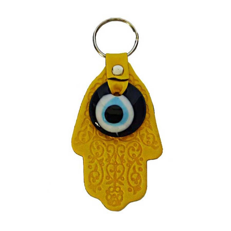 Porte-clés Evil Eye jaune