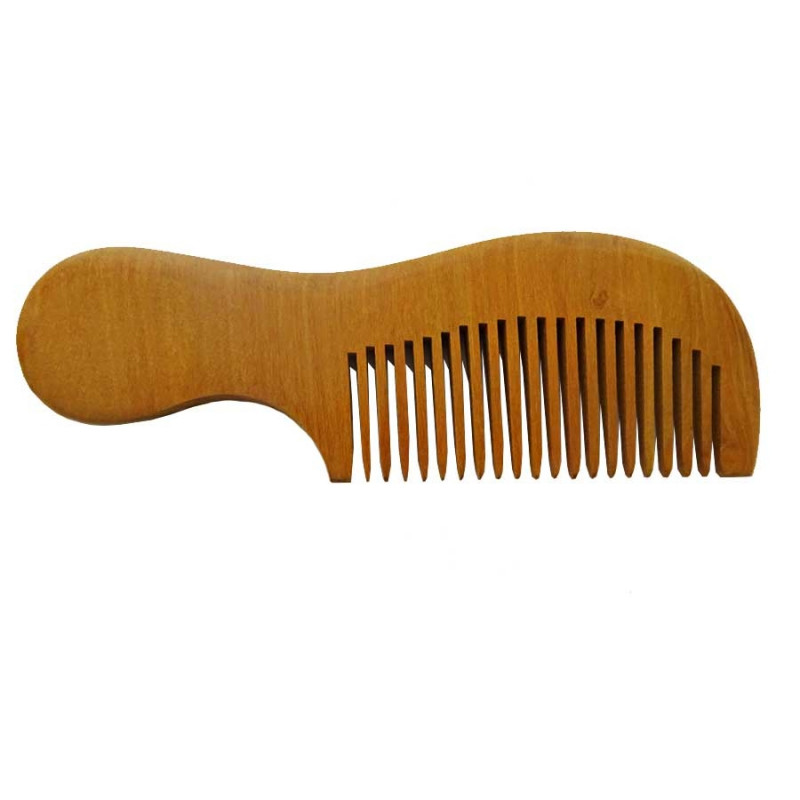 Peigne à cheveux en bois naturel