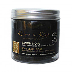 Savon Noir au Cyprès Romarin - 200g