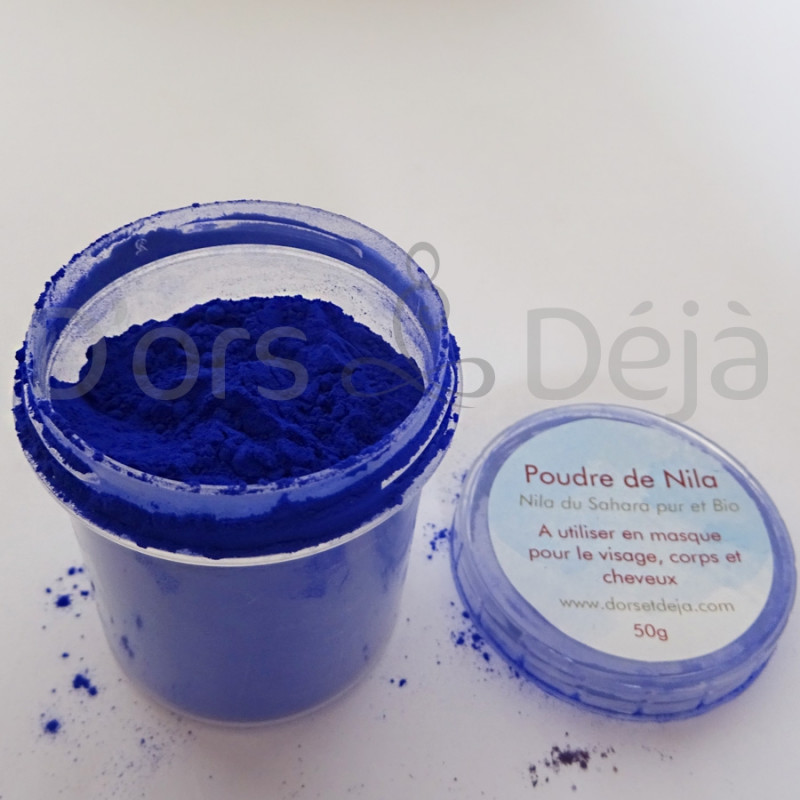Masque éclaircissant au nila bleu (50ml) – Kahina LK