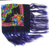 Foulard Gipsy noir à franges