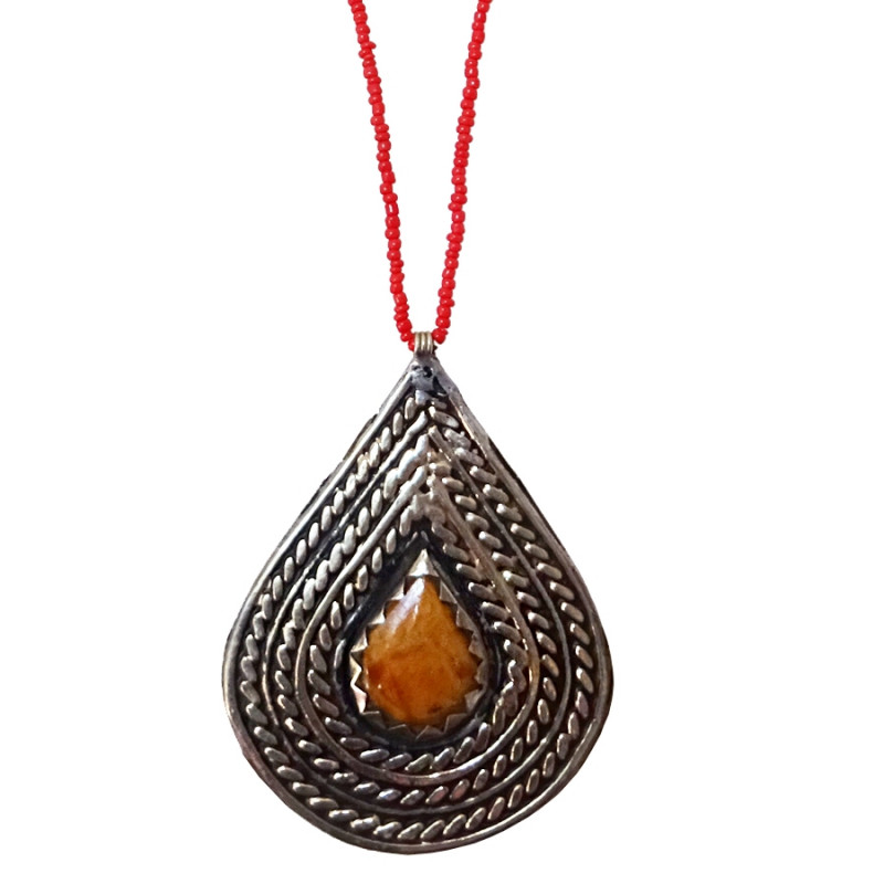 Collier Pendentif Ethnique Kenwa