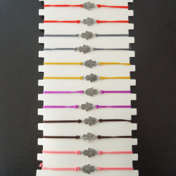 bracelet fantaisie en cordon en couleurs au choix